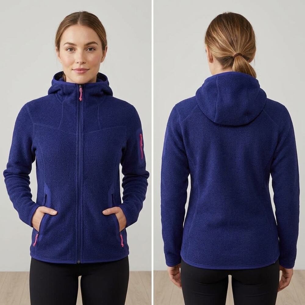 Gorpcore Hiking Arc'teryx Women's Covert Hoody Full Zip Polartec Jacket Purple S